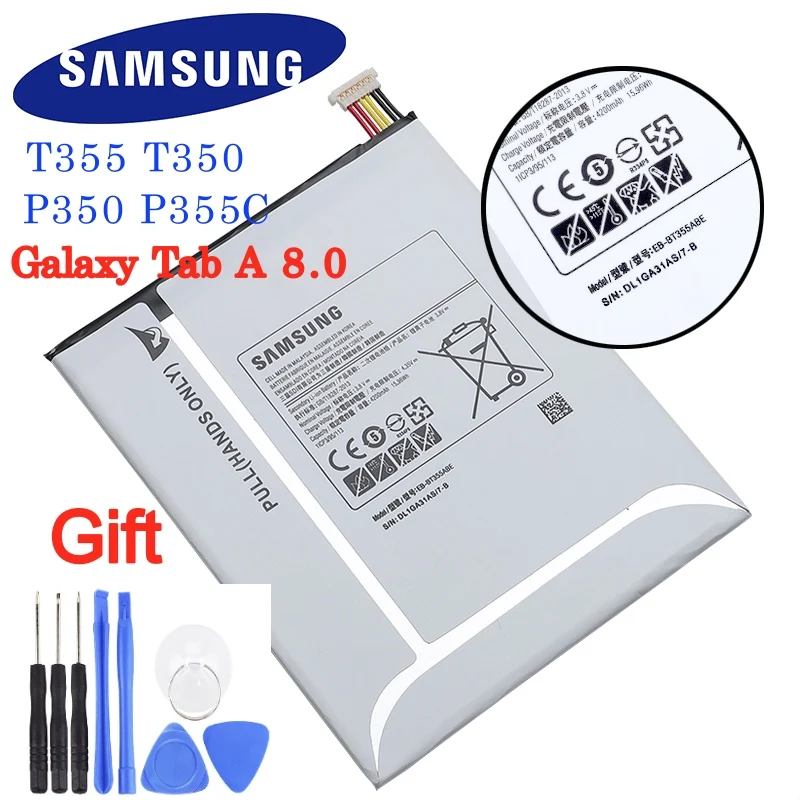Сменная аккумуляторная батарея SAMSUNG для планшета Samsung GALAXY Tab A 8 0 T355C Tab5 10000 4200