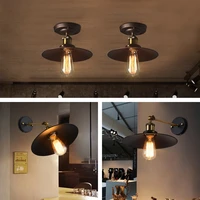 pendant light lampshade lamp shade cover bulb guard clamp antirust round bar coffee wall lamp lampshade home decoration