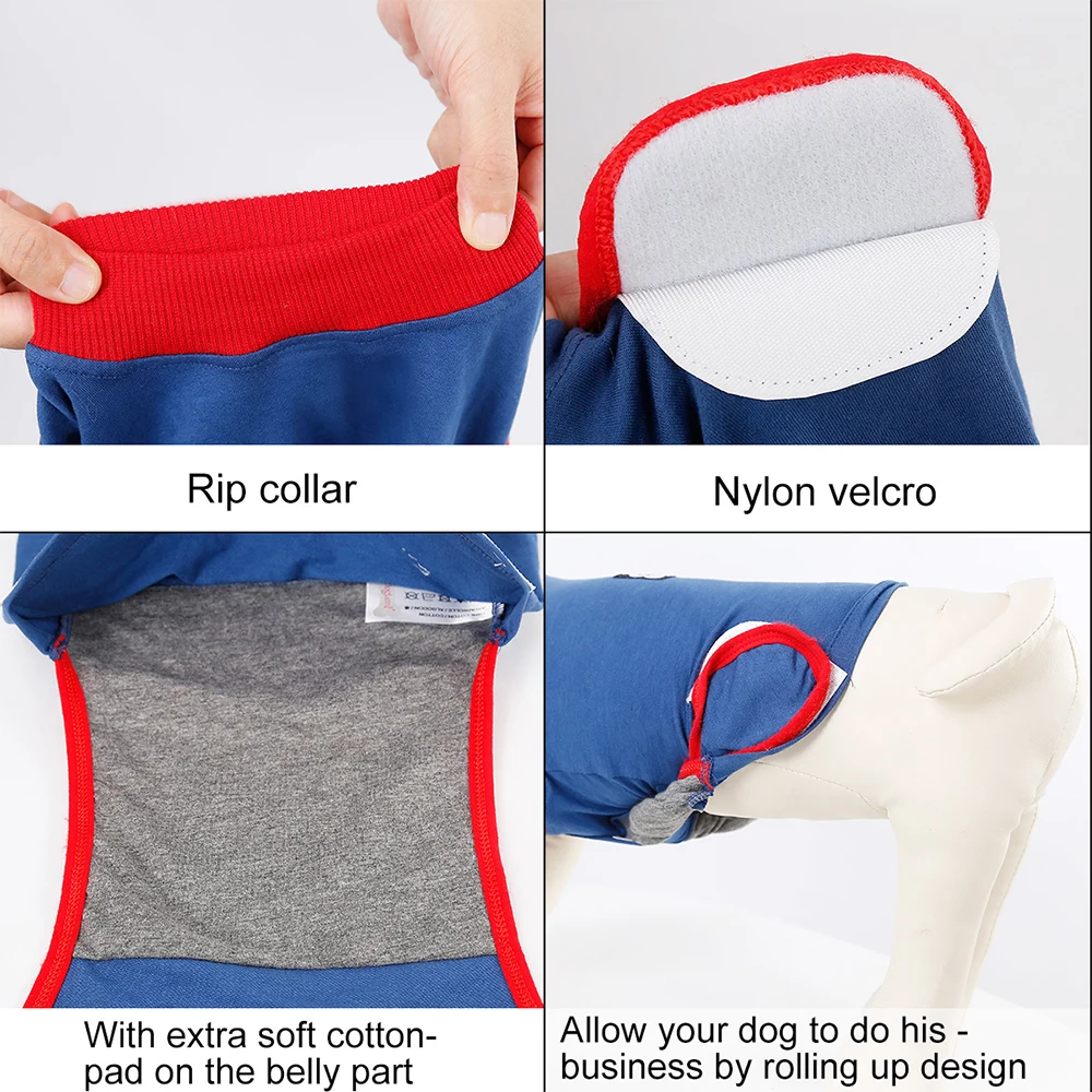 Для домашних животных собак восстановления хлопок хирургии подходят для четырех