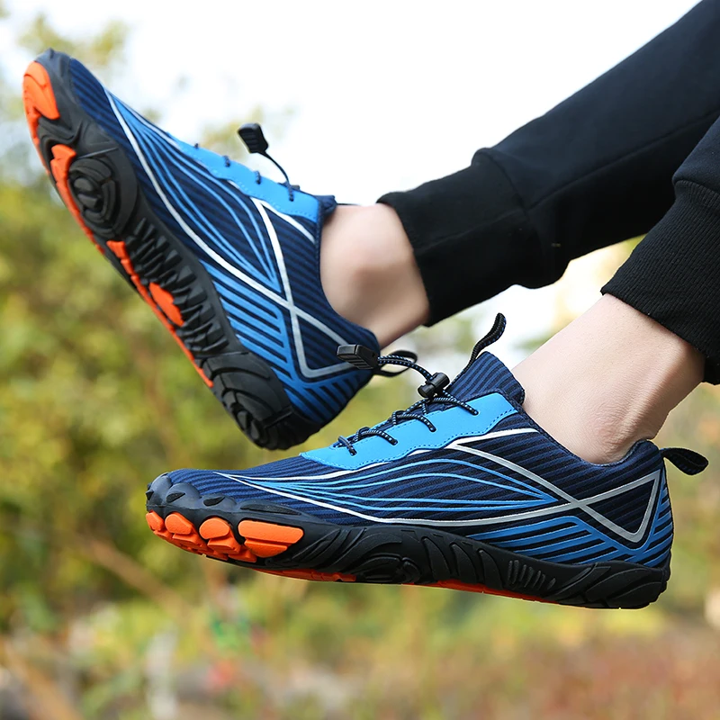 

Outdoor Climbing Aqua Shoes Men Stretch Fabric Breathable Elastic Band Beach Shoes Women Barefoot Upstream Water Shoes Sneakers