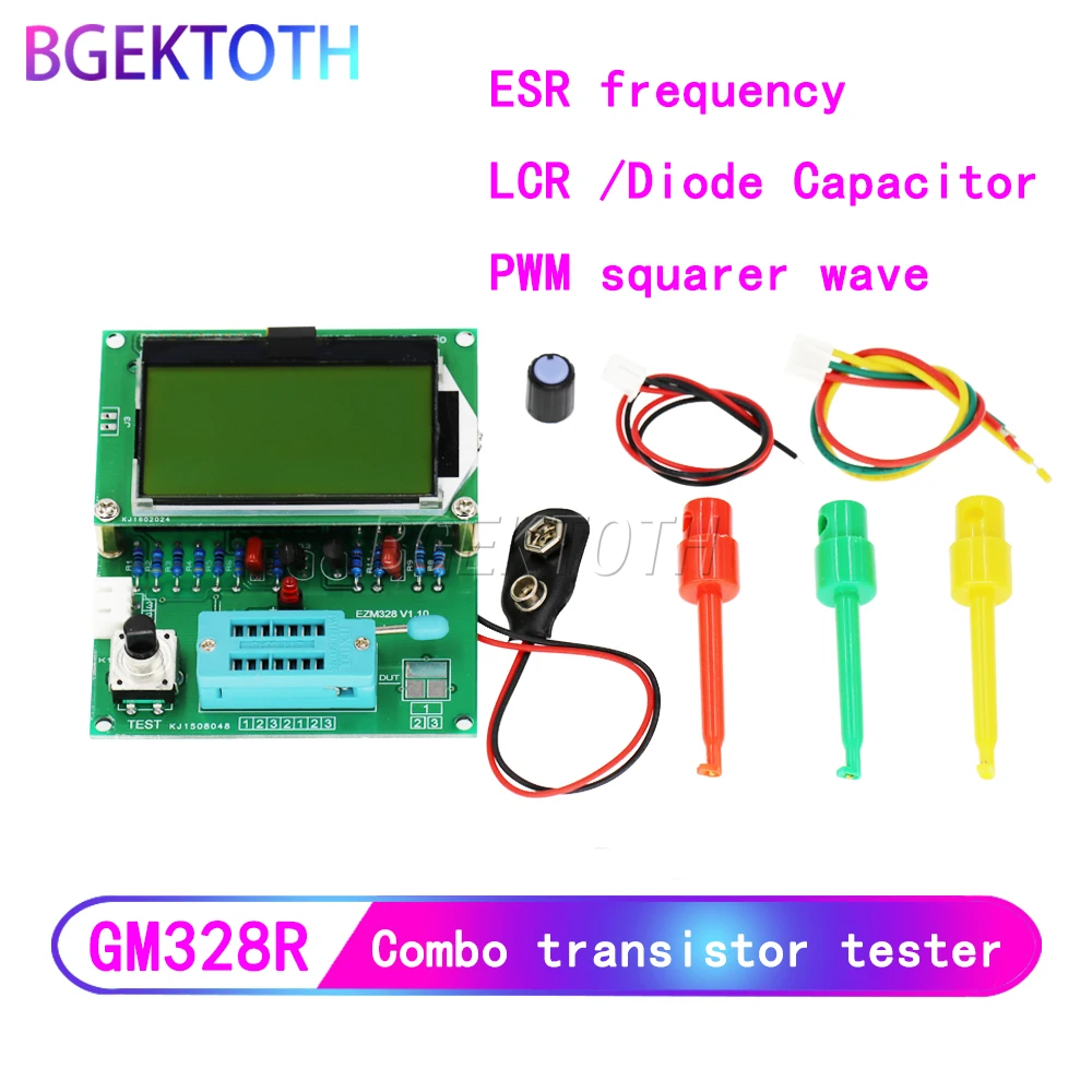 Цифровой комбинированный транзисторный тестер EZM328 GM328R ESR частота LCR диодный