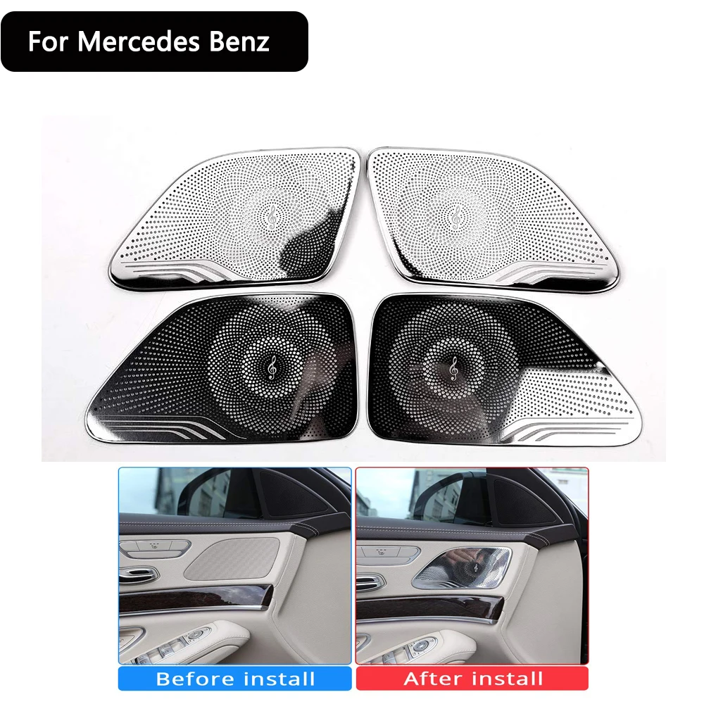 Хромированная рамка для автомобильной двери из нержавеющей стали Mercedes Benz W222 S Class