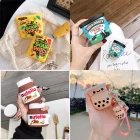 Симпатичный беспроводной Bluetooth чехол 3D Boba milktea силиконовый чехол для Airpods Pro защитный чехол для Apple Air Pods Fundas Coque