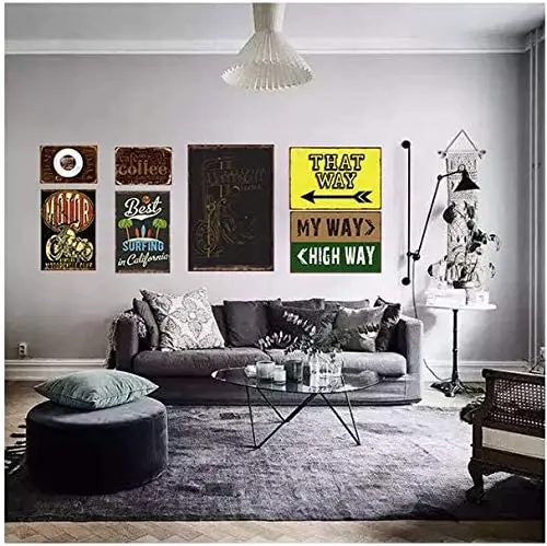 

Indawo yokuthengisa ye Salem yeeKati eziNgekhoyo Ikati iHalloween Tin uphawu lweKhefi yeCar Bar Ukuhombisa ubugcisa beRetro