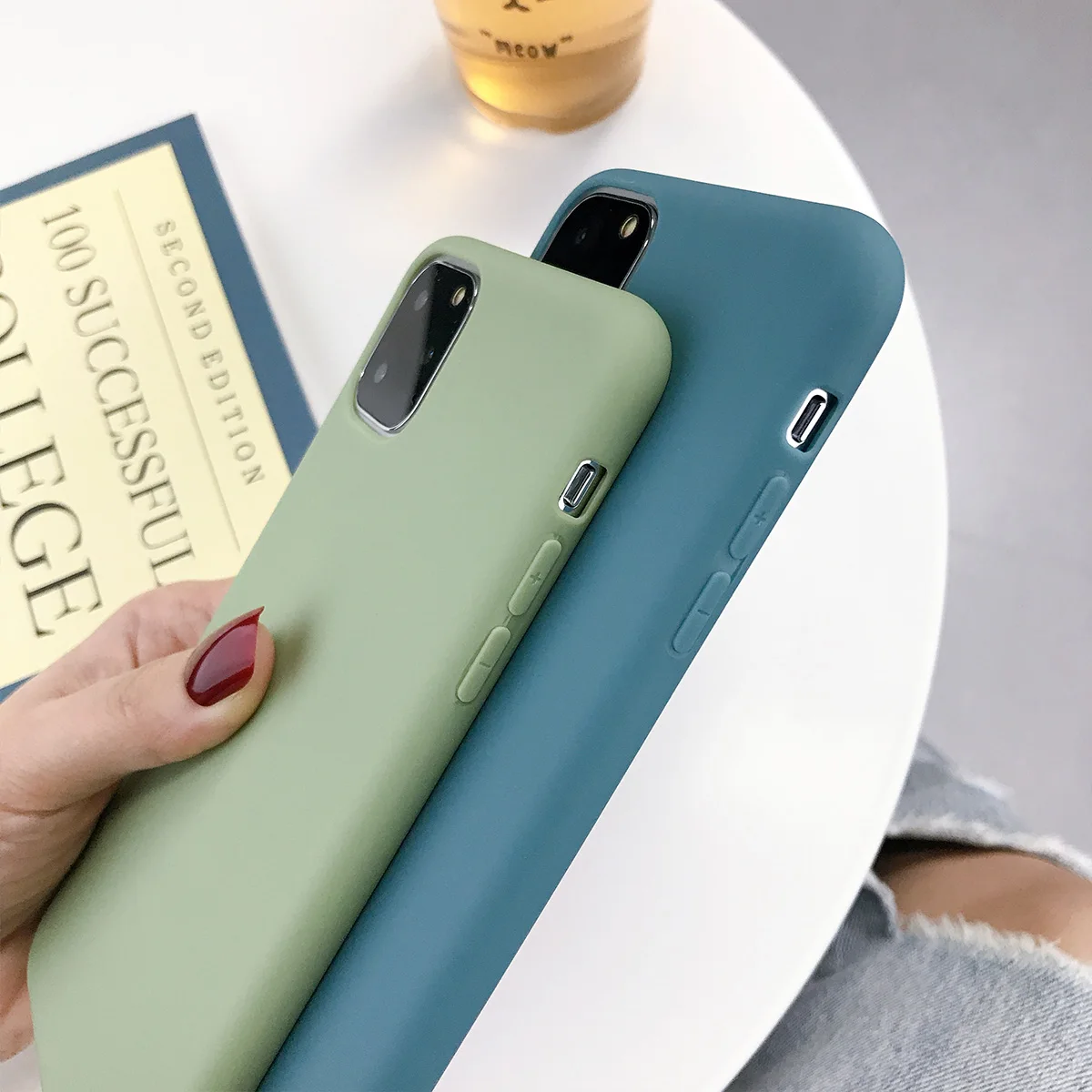KJOEW карамельный цвет чехол для телефона s для iphone 11 Pro Max XR X XS Max 6 6S 7 8 Plus милый простой однотонный Мягкий силиконовый чехол
