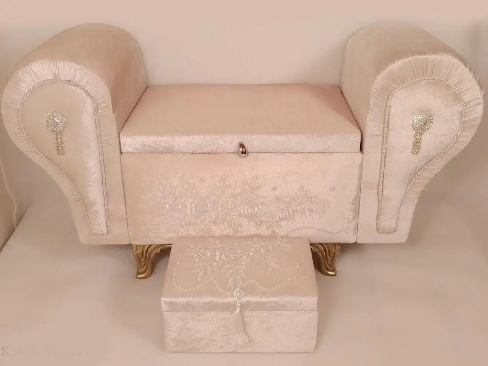 

Seat Swan Pedestal 2'li Dower chest Princess Cappuccino