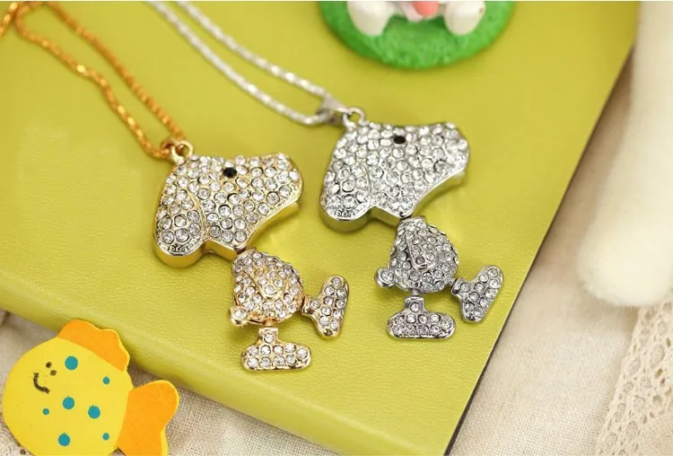 USB флеш накопитель TEXT ME Cute 32GB Crystal Mouse 4GB 8GB 16GB с драгоценными камнями подарок