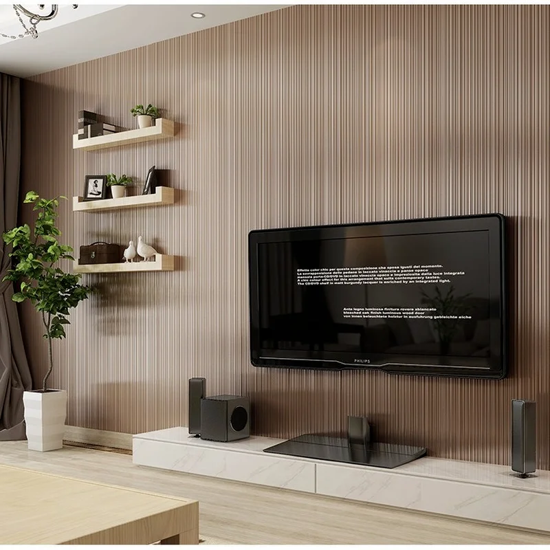 

Однотонная полосатая настенная бумага для стен, 3D бумажные рулоны для стен, спальни, гостиной, дивана, фона для телевизора, домашний декор дл...