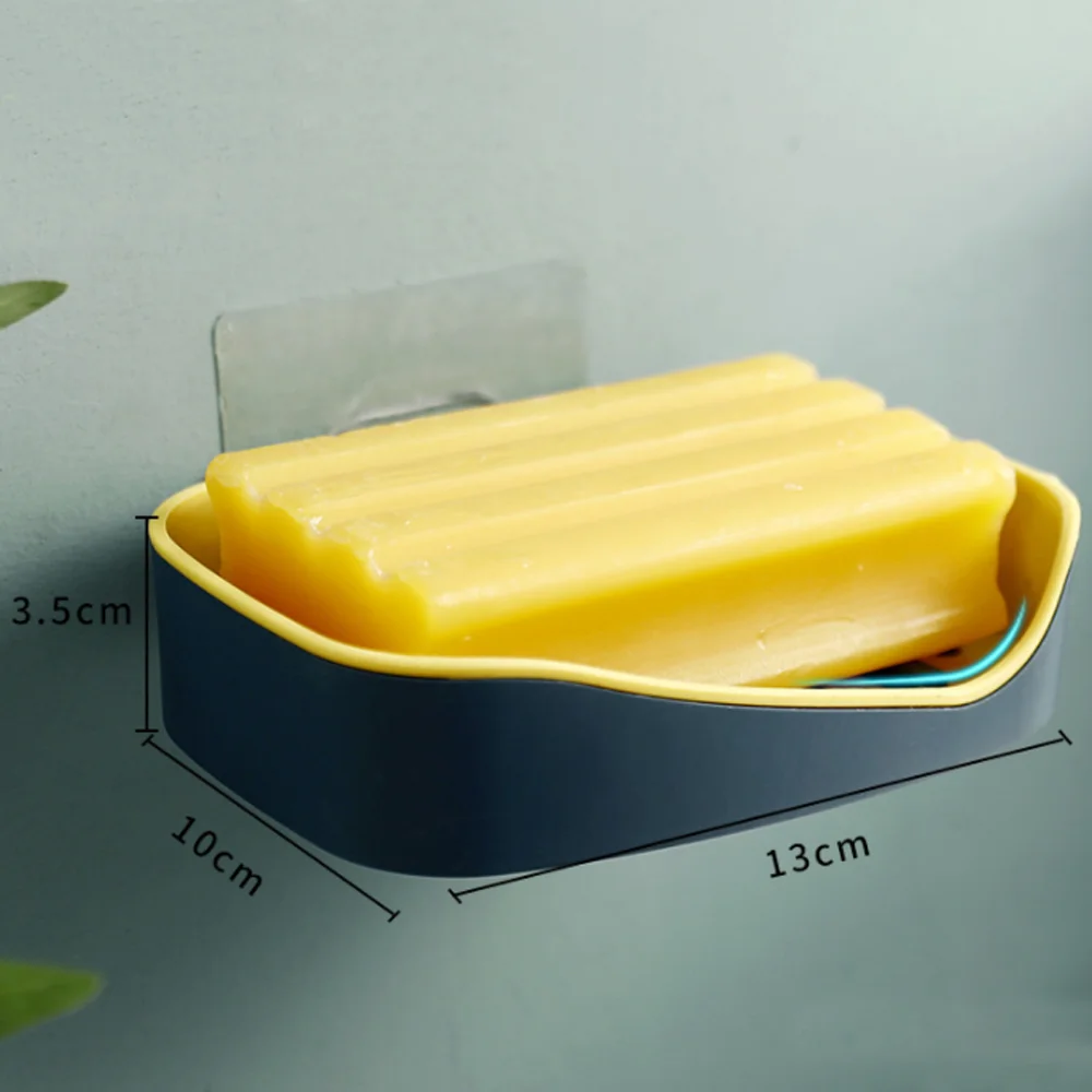 1 шт. двухслойный нескользящий настенный держатель для слива мыла Подвесная