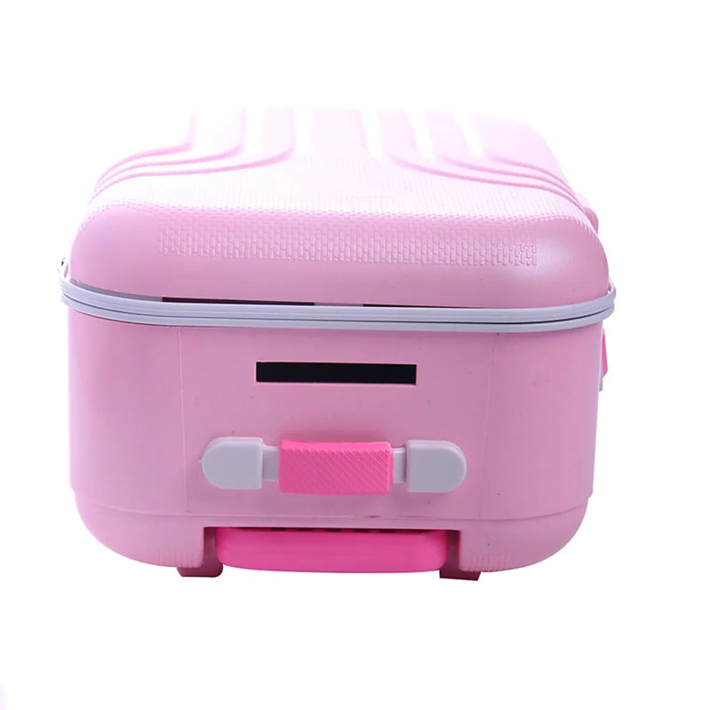 Новые модные поворотные колеса для путешествий розовая искусственная кукла