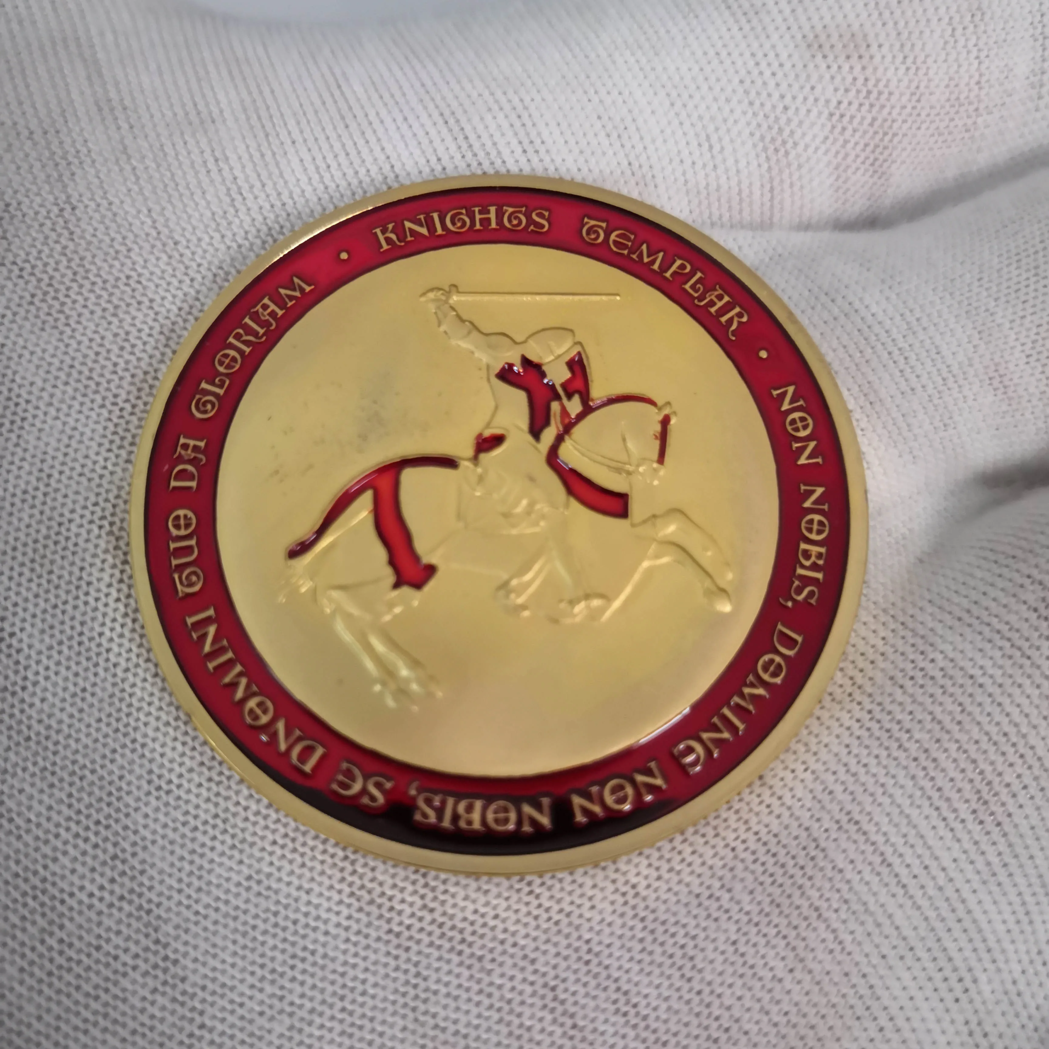 Европейские Позолоченные памятные монеты масонские Рыцари крест тамплиеров