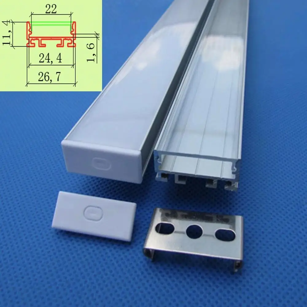 20m (20pcs) a lot, 1m per piece, Aluminum led profile for led strips light, aluminum led strip light housing