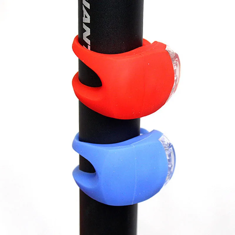 Велоспорт Предупреждение светильник силиконовый Велосипедные фары шлем