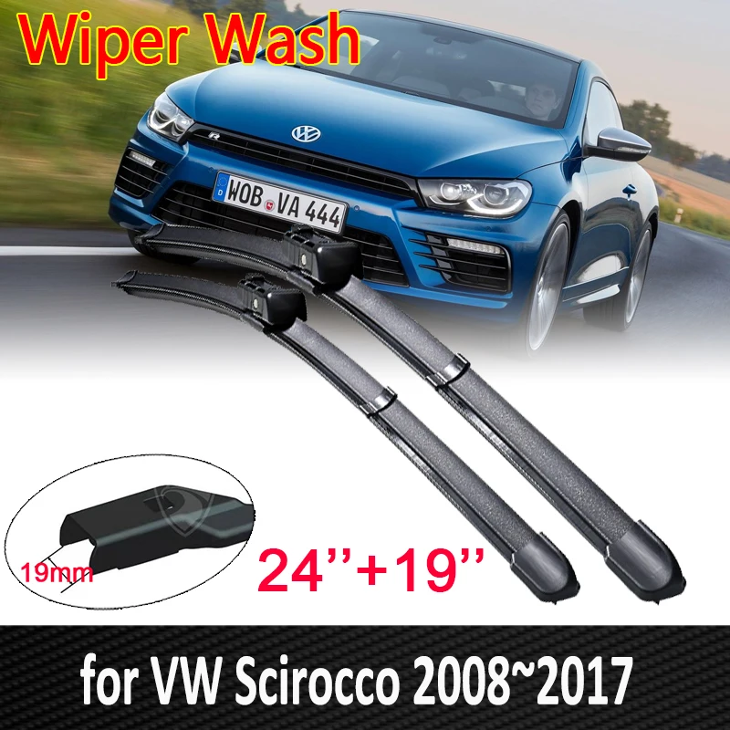 

for Volkswagen VW Scirocco R GTS 2008~2017 Car Wiper Blade Windscreen Wipers 2009 2010 2011 2012 Car Accessories Goods