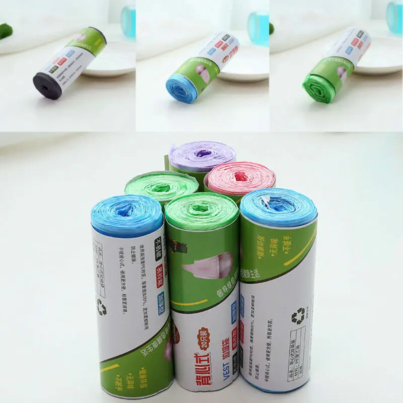 20 шт мусорное ведро лайнер ванная кухня туалет отходы мусор убирать мешок для