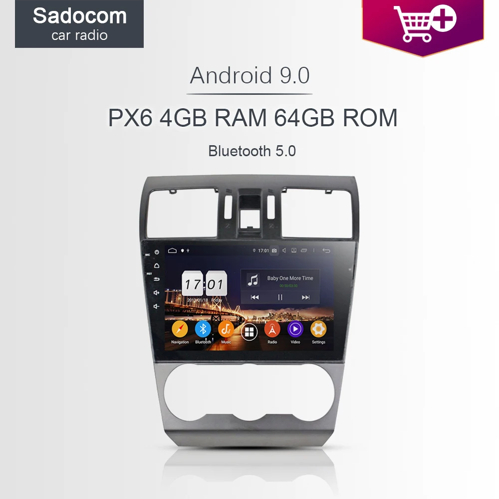 DSP PX6 9 &quot2 din Android 0 для Subaru Forester 2013 2014 2015 4 Гб RAM 64G автомобильный DVD плеер GPS ГЛОНАСС