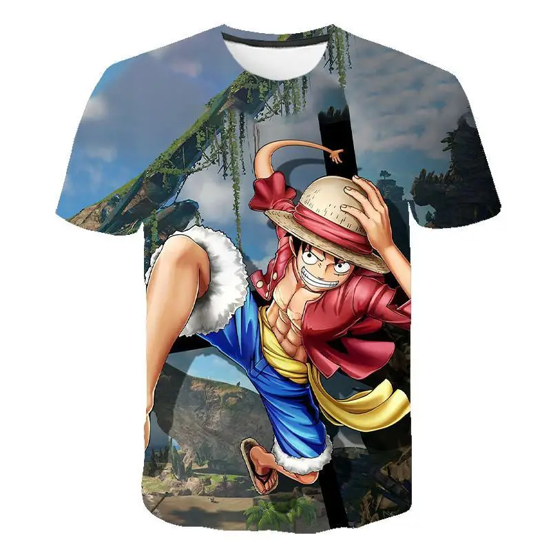 

2020 New T -Shirt Summer Round Neck 3d Printed Short -Sleeved Trend Men And Women S -6xl Creative Anime Hip -Hop Style Wild