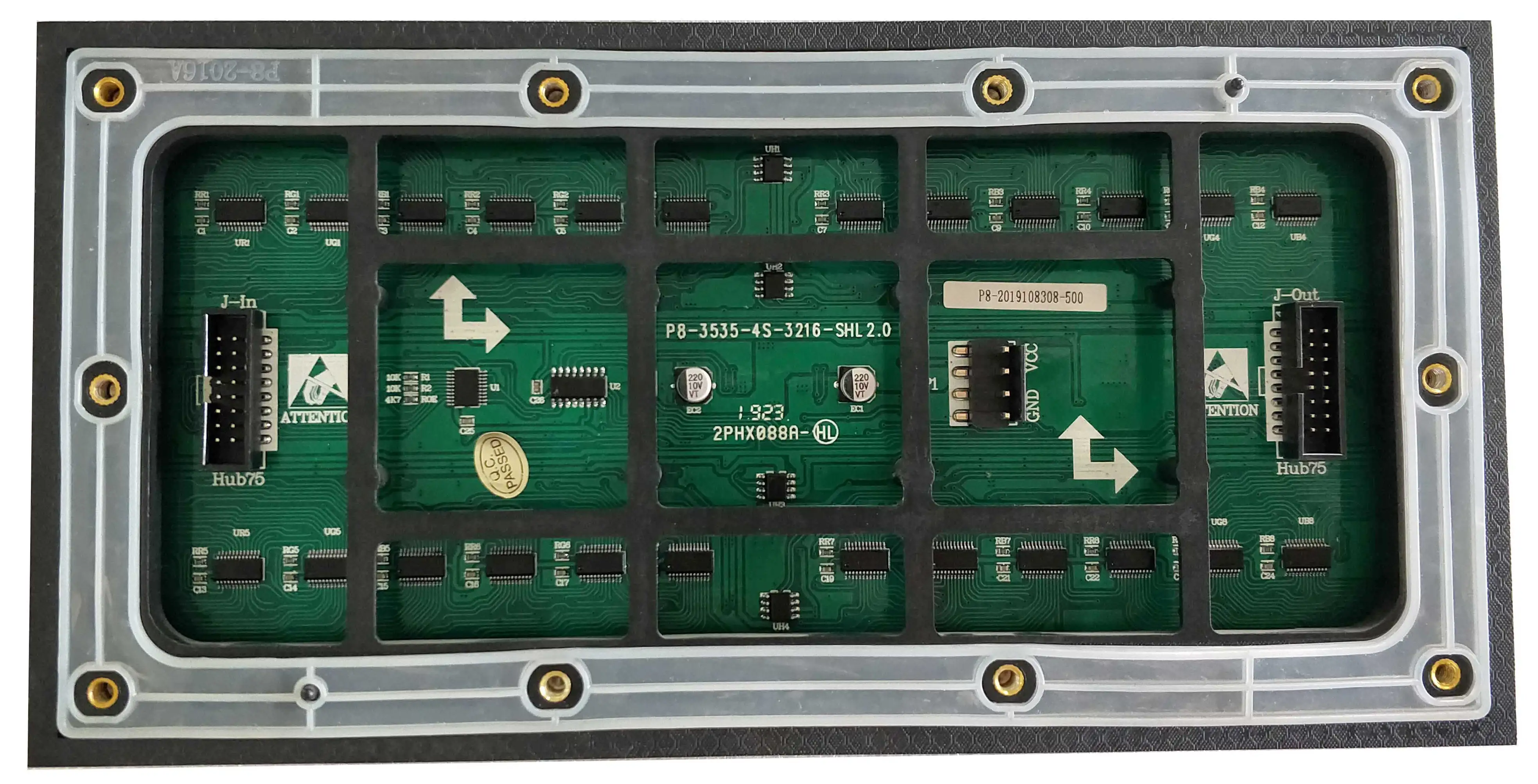 SMD наружный светодиодный дисплей P8 RGB матричный Экран зарядная Модульная плата