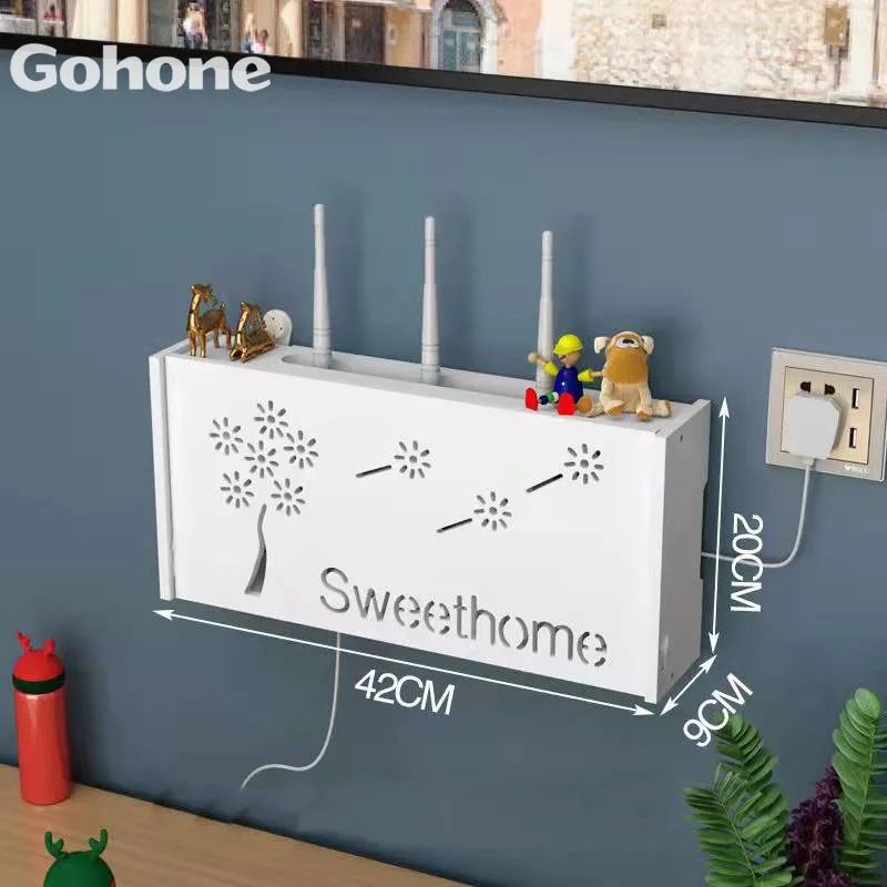 Ящик для хранения маршрутизатора без отверстий беспроводной концентратор Wi-Fi