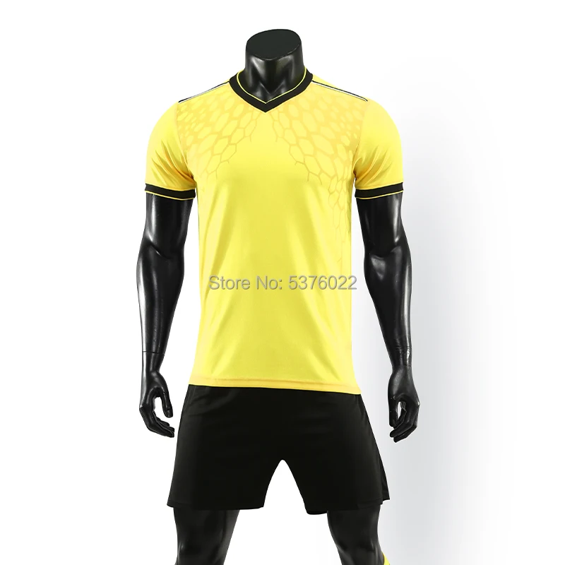 Мужская футбольная форма с коротким рукавом для взрослых детская синяя рубашка