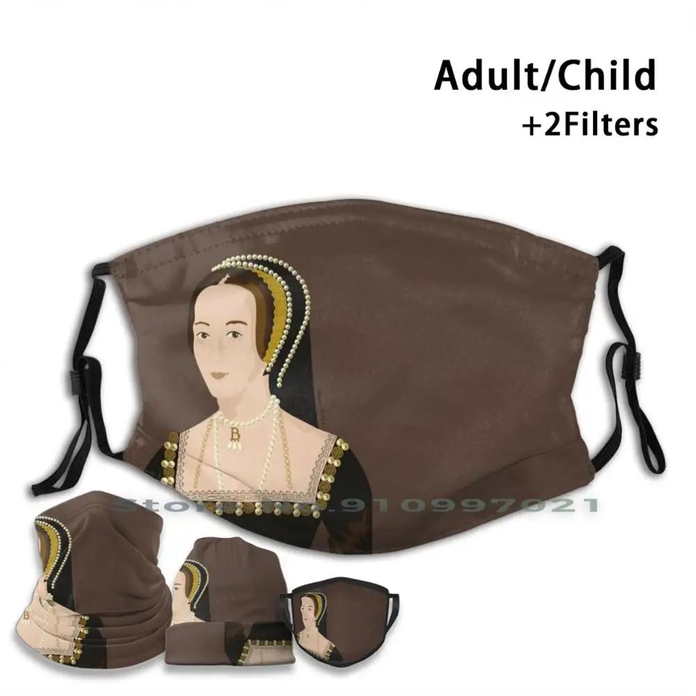 Anne Boleyn вторая жена Генри Viii изобретенная дизайнерская маска для детей и взрослых