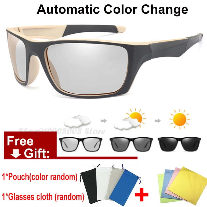

Polarized Photochromic Sunglasses Men Driving Chameleon Sun Glasses Male Day Night Vision Driver UV400 Goggles Lentes Sol Hombre