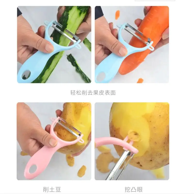 

fruit knife set Gourd and Peeler Vegetable Fruit Cutter Potato Cucumber Carrot Cutting Slicer Tools 2pcs