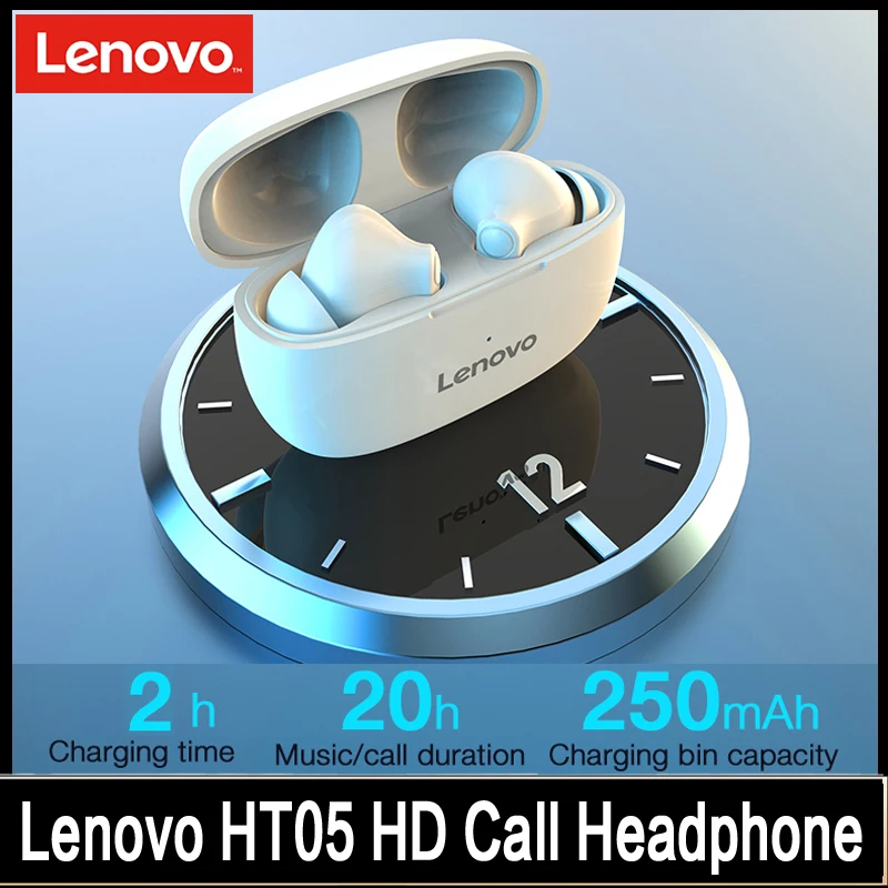 

Беспроводные наушники Lenovo HT05 TWS наушники Bluetooth 5.0 гарнитура Handfree Игровые мини спортивные наушники HiFi стерео басы с микрофоном