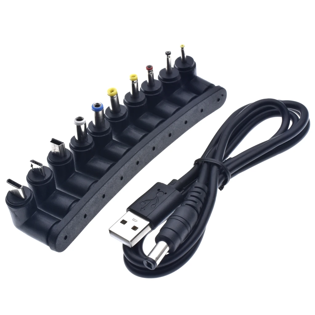USB к DC кабелю питания Универсальный разъему зарядный кабель шнур разъем адаптер
