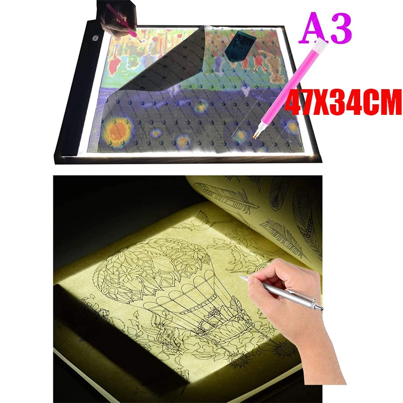 

A3 LED Light Pad Artcraft Tracing Light Box Copy Board Digital Tablets Painting Writing Drawing Tablet Sketching Animation