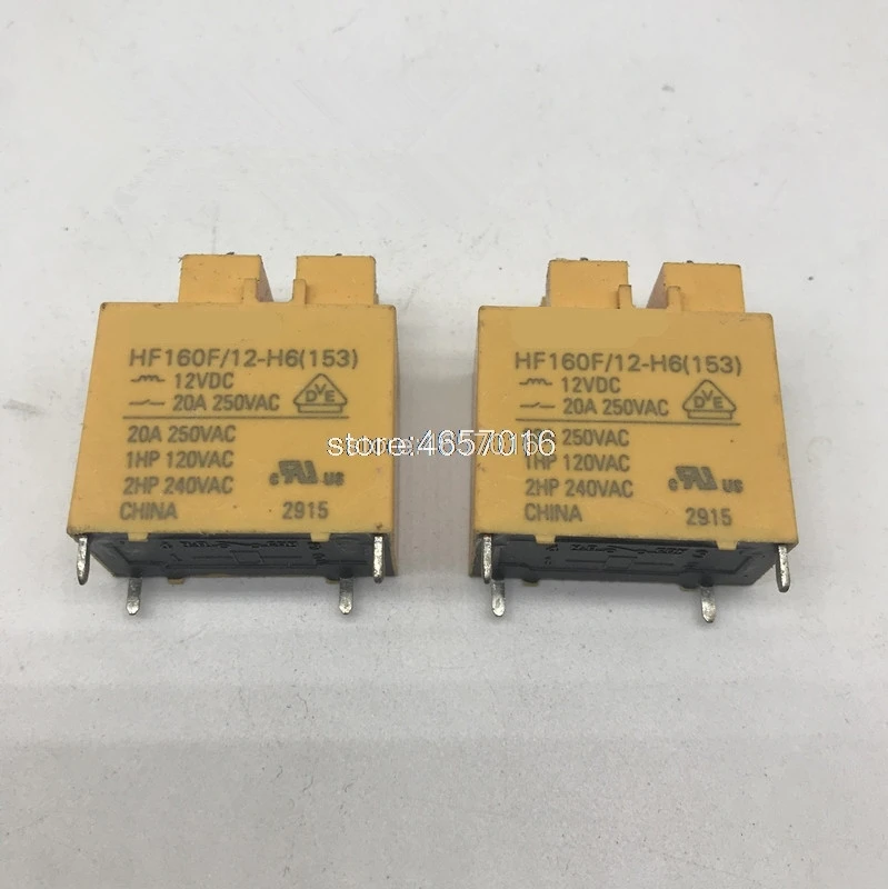 

10 шт./лот реле HF160F-12-H6 4-pin 20A HF160F / 12-H6T HF160F 12