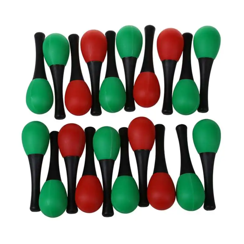 10 пар смешных пластиковых ударных музыкальное яйцо Маракас яичные Шейкеры