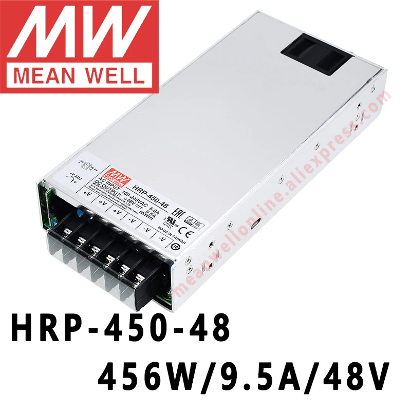 

Mean Well HRP-450-48 meanwell 48V/9.5A/456W DC Single Output with PFC Function Switching Power Supply online store