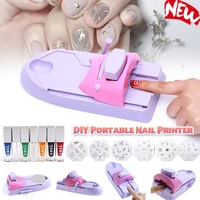 diy portable nail printer art stamping tool nail polish decoration printer machine nail stamper set for nail design
