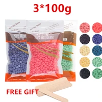 300gpack hard wax beans for painless hair removal brazilian waxing for face eyebrow back chest bikini areas legs at home