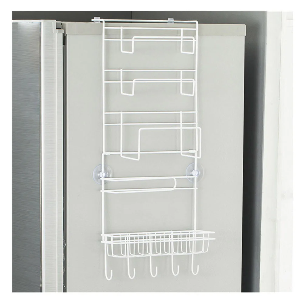 

Newly Refrigerator Side Wall Hanger Kitchen Storage Rack Multifunction Hanging Shelf XSD88