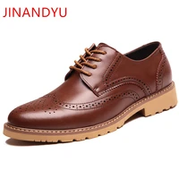 brogue oxford shoes for men genuine leather dress formal shoes for man high quality lace up shoe mans casual shoes black brown
