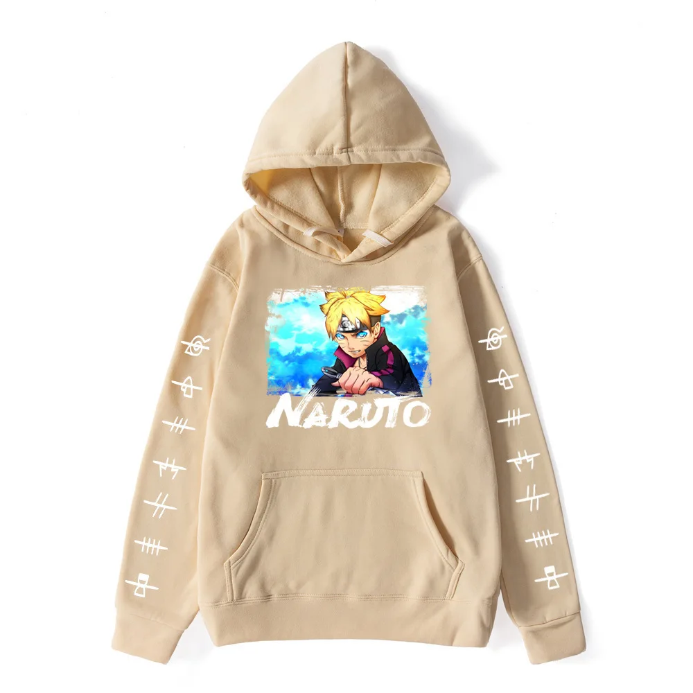 

Autumn and Winter New Casual Men's Clothing Plus Velvet Sweater Men's Day Man Naruto Blogger Hooded Sweater