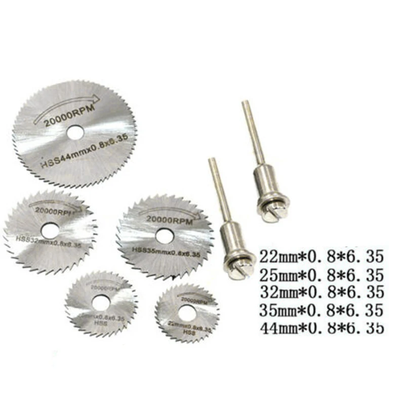 

Circular Disc Saw 5 Pcs Set Power Tool Accessories 3.2mm Diameter Cut Off Grind