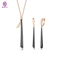 fashion 2021 trend lady jewelry sets for women birthday gift free shipping necklace earrings sets party unusual qsy