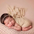Baby Photography Props Blanket Rayon Wraps Stretch Knit Wrap Newborn Photo Wraps Hammock Swaddling Padding Nubble Wraps