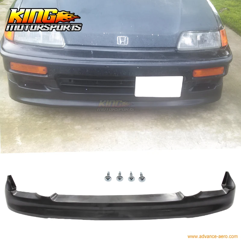 Подходит для переднего бампера 1990-1991 Honda CRX Si только в стиле CS спойлер губ
