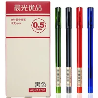 creative gel pen refills 12pcs red blue black ink magical writing neutral pen signature pen office school supplies agpa1701