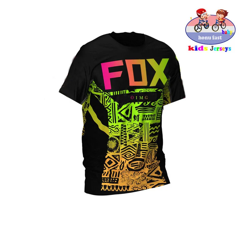 

2021 Children Downhill Jerseys RACE FACE Mountain Bike MTB Shirts Offroad DH Motorcycle Jersey Motocross Sportwear Clothing FOX