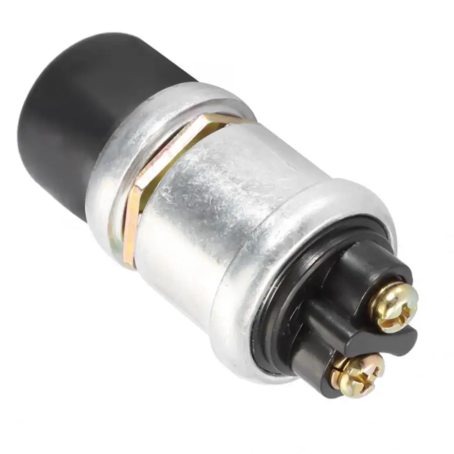 Hot Sell 2Pin 12V 20A Waterproof Car Boat Bike Switch Push Button Horn Engine Start Heavy Duty Universal Die-cast Aluminum | Автомобили и