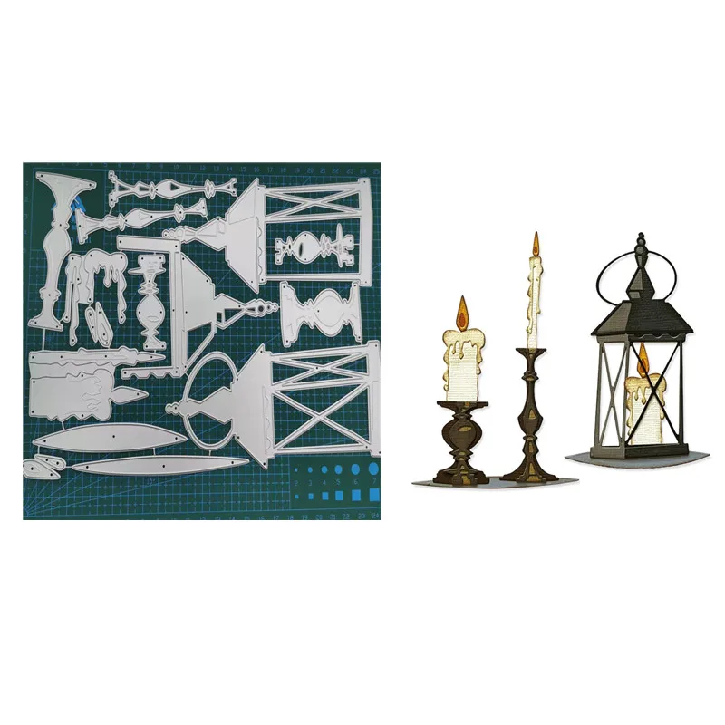 

Halloween Candle Metal Cutting Dies For Scrapbooking Paper Craft Handmade Card Album Punch No Clear Stamps 2022 New Arrival