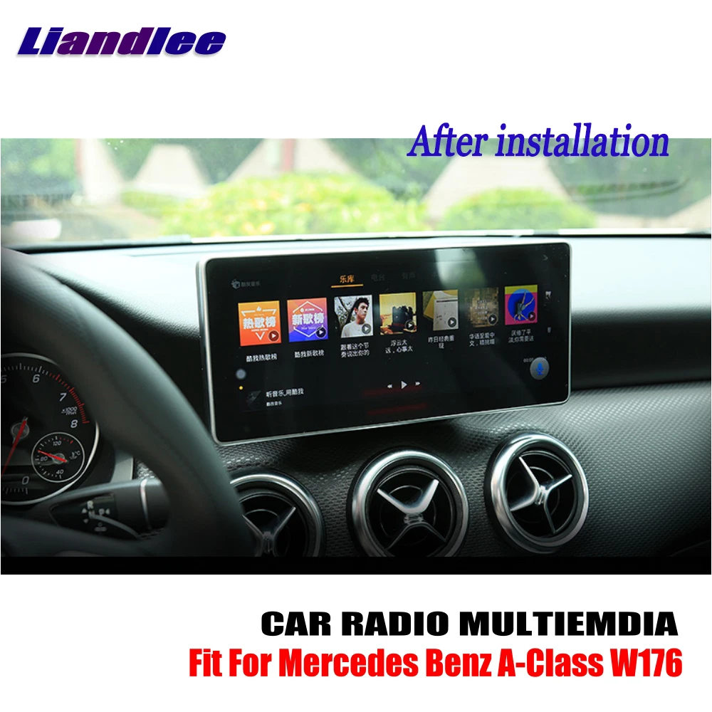 Liandlee Android для Mercedes Benz A Class W176 2012 ~ 2016 автомобильный радиоплеер навигатор GPS карты