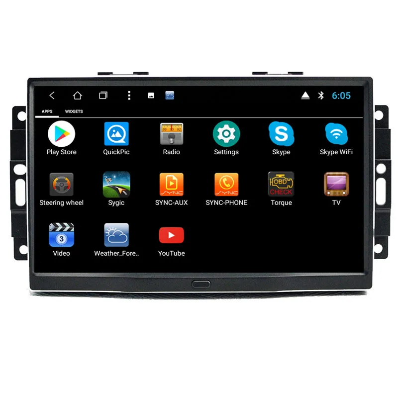 NaviTopia 1024*600 9 дюймов 8 core ram 2G rom 32G Android 1 автомобильный радиоплеер для Chrysler 300C старый