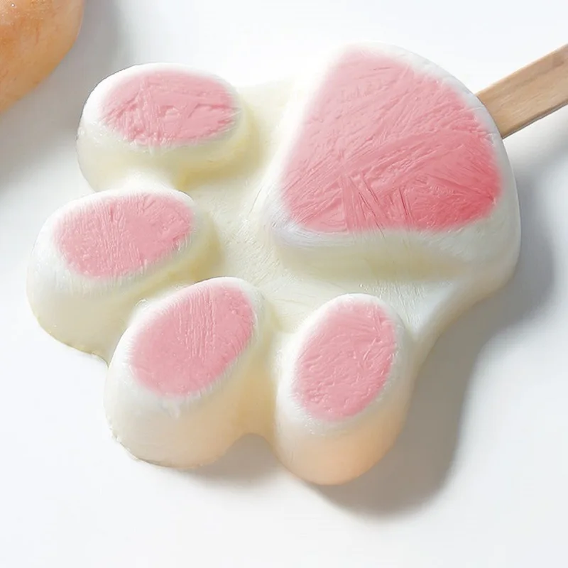 

Silicone Ice Cream Mold Reusable Popsicle Molds DIY Homemade Cute Cartoon Ice Cream Popsicle Ice Pop Maker Mould