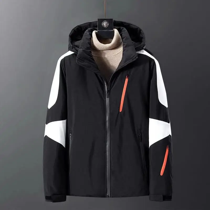 2021 new fashon  Thick Down Jacket Winter Warm Waterproof Warm Hoods Windbreaker Thick Puffer Jacket Man